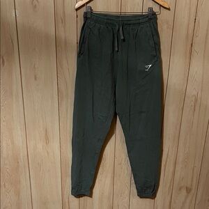 Gymshark Women’s Olive Green Crest Joggers Size Small